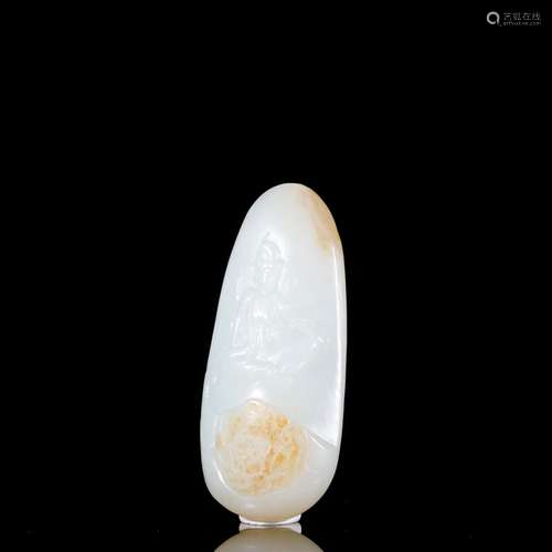 Hetian jade guanyin stone carvingsSpecification: high 7.8 3....