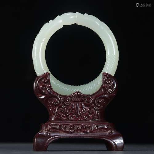 Hetian jade seed makings dragon playing bead braceletSpecifi...