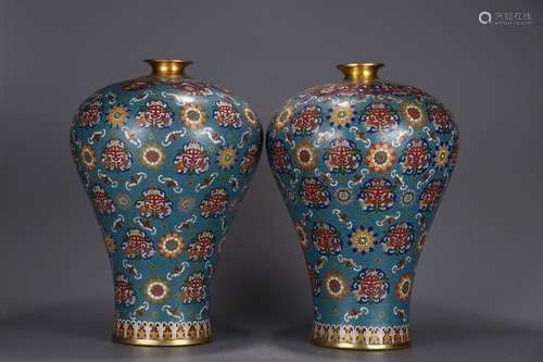 1, "" wire inlay enamel sanduo grain mei bottles o...