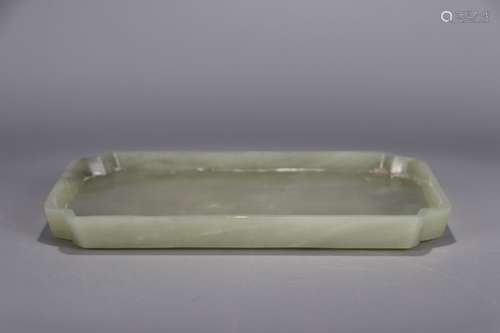 : hetian jade prose licking19.8 cm long, 16.5 cm wide, 1.6 c...