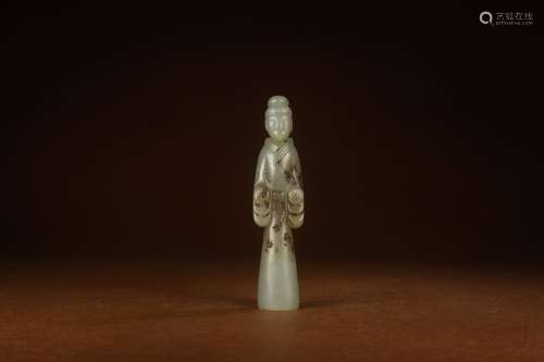 Stands resemble, hetian jade figurines of peopleSize: 2.8 x1...