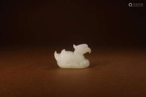 , hotan jade mandarin duckSize: 6.2 x3x4. 2 cm, 89.2 gThis b...