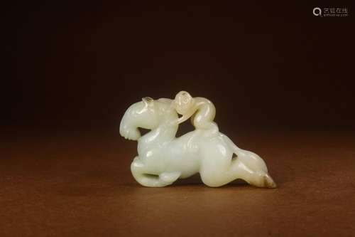 , hotan white jade seal hou the pieces immediatelySize: 7.9 ...