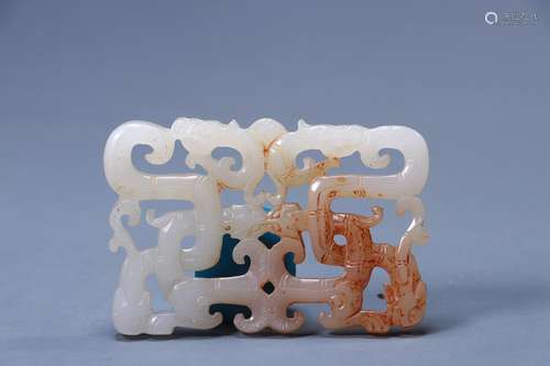 : hetian jade therefore dragon pageSize: 7.5 cm wide and 5 c...