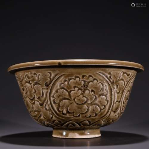 Yao, state kiln carved bowlSpecification: high 10.5 20.5 cm ...