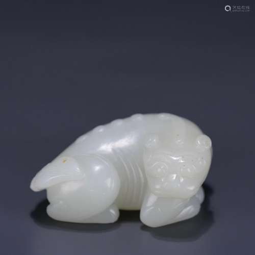 : hetian jade the mythical wild animal carvingsLength: 5.7 c...