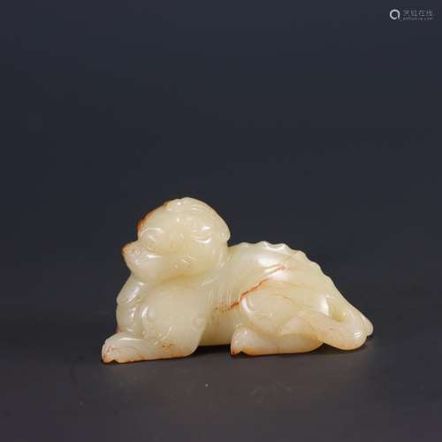 : hetian jade the mythical wild animal carvingsSize: 6.8 cm ...