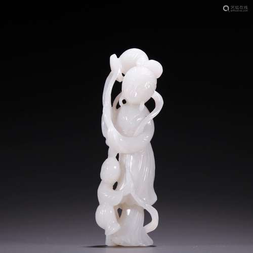 Hetian jade, seed makings Zi empress carvingsSpecification: ...