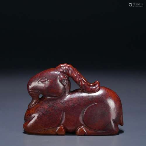 : hetian jade kneel sheep carvingsLength: 8.2 cm. Width: 2.4...