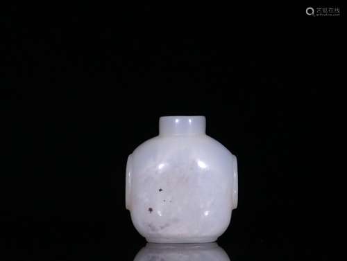 Overseas reflux agate, "beast ear, snuff bottle"Hi...