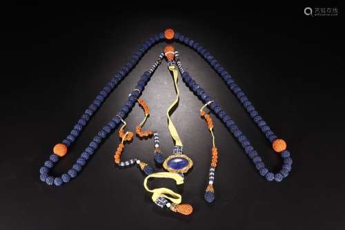 :palace type lapis knit bead court beadsSize: bead diameter ...