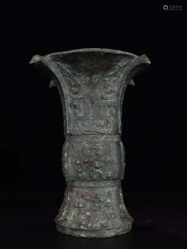 - bronze sifang ji flower vase with furnishing articlesSpeci...