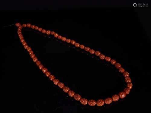 Players - old nuclear carved beads hand string "108&quo...