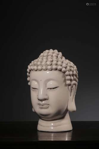 "He Chaozong" dehua white porcelain Buddha had str...
