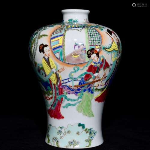 , pastel and traditionalcharacters grain mei bottle, high 23...