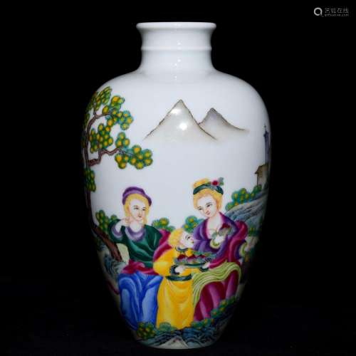 , colored enamel western character lines may bottle, high 19...