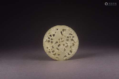 Sweet bursa may tip, hotan white jade engraved look pleasedS...