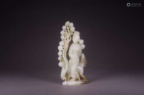 Life of furnishing articles, hotan jade magoSize: 7.3 x3.4 x...