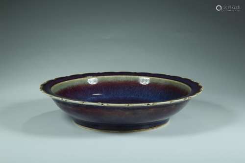 , "" variable glaze flower mouth fold along the pl...