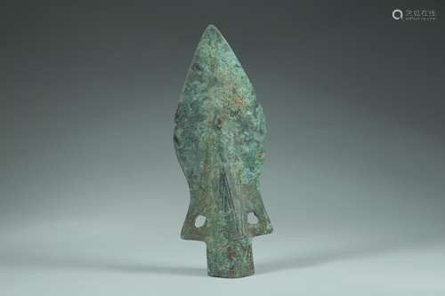 Bronze spear,8 cm494 long and 20.3 CM wide. 7 gramsThis bron...