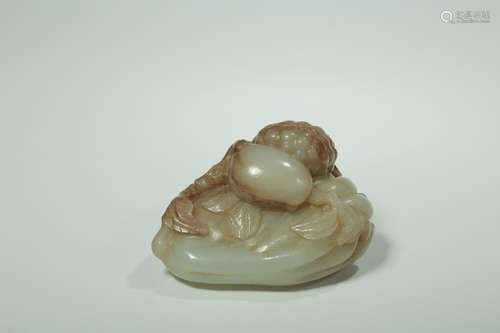 Hetian jade live sanduo furnishing articlesLong and 7.2 CM w...