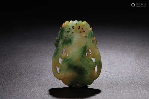 Children: jade long appropriate gourd listedLength: 7.4 cm w...