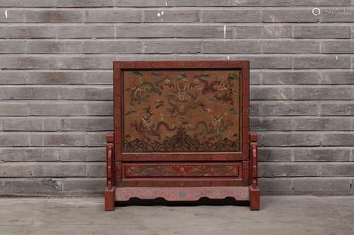 , carved lacquerware moire dragon plaqueSize: 55.5 * 41.5 * ...