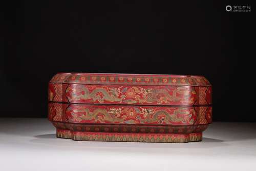 , ""lacquer red coloured drawing or pattern live d...