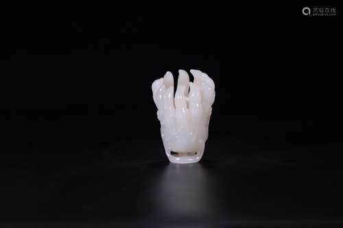 , hotan white jade bergamot furnishing articlesSize: 6 * 4.5...