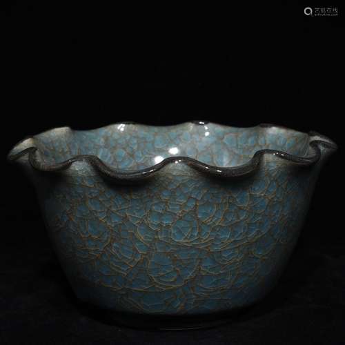 Official porcelain ice crack mouth bowlSize 12.5 x21.8