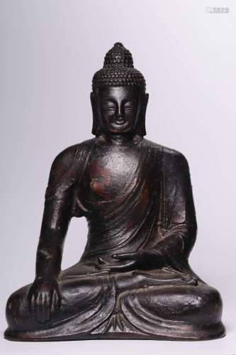 , the copper Buddha statue21.5 cm high, 16.2 cm long, 11 cm ...