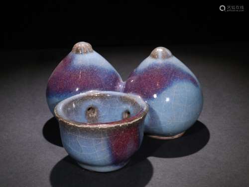 : day purple blue glaze on four masterpieces water chengSpec...