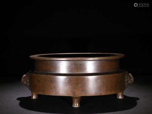Type: old copper casting furnace leontiasis ears four feetSp...