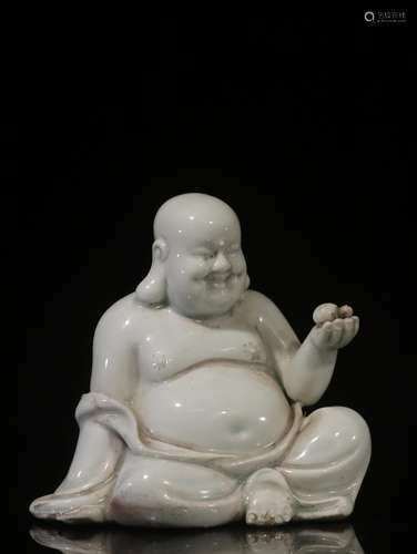 Dehua white porcelain maitreya small placeSize: 11 cm high, ...