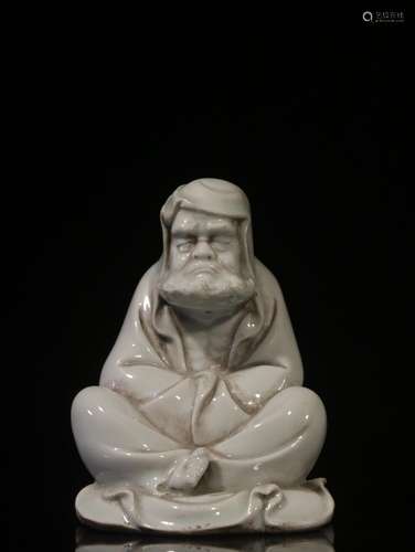 Dehua white porcelain dharma small placeSize: 11.5 cm high, ...