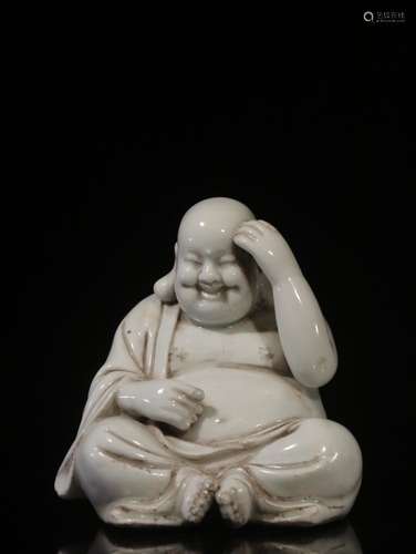 Dehua white porcelain maitreya small placeSize: 10.5 cm high...