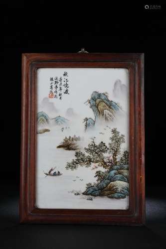 Wall hanging porcelain plate paintings "landscape artis...