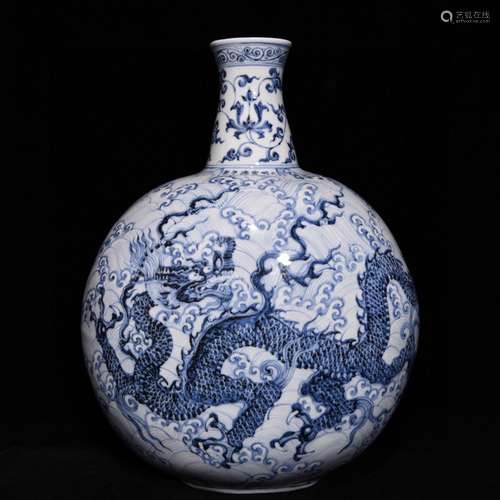 Blue sea dragon flat bottles of 44.5 x35