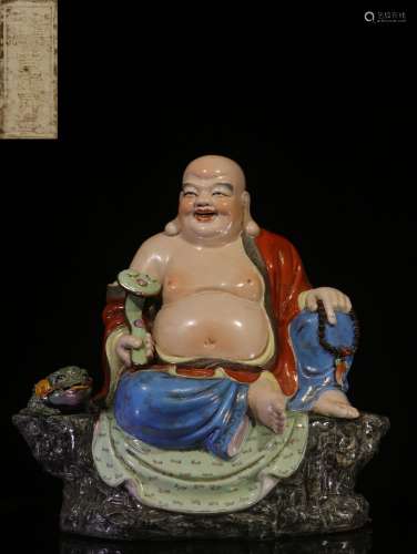 ."Zeng Long rise" pastel maitreya statue furnishin...