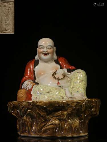 ."Zeng Long rise" pastel paint maitreya statue fur...