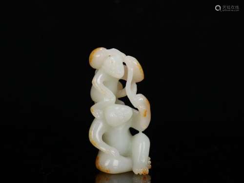 Hetian jade seed makings "generation generation seal ho...