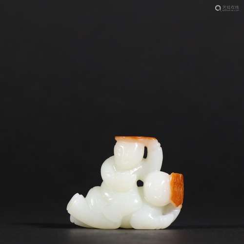 Hetian jade seed makings lucky boy.Specifications * 4.4 cm h...