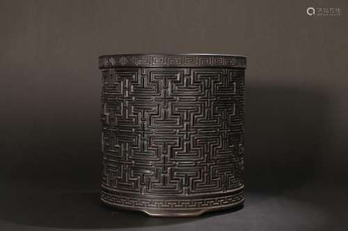 "Four brush pot - rosewood" day"Specification...