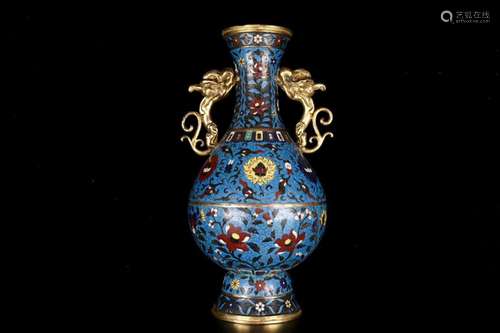 cloisonne "ears flower pattern designSize: 36 cm high e...