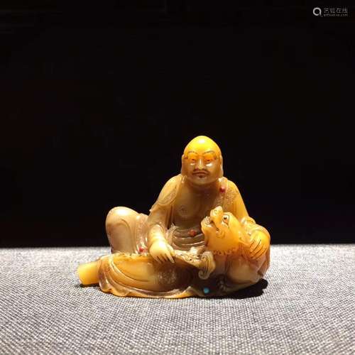 inshous stone lion play ro furnishing articlesSize: 8.3 cm l...