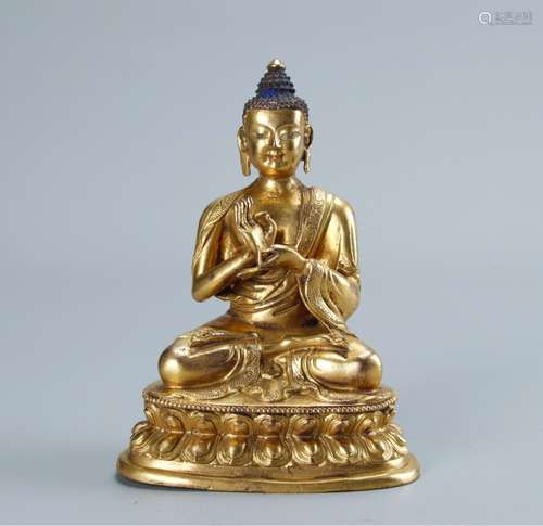 Made clear Beijing copper gilding, burning lamp BuddhaSize: ...