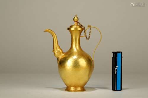 reflux pure gold elept first ewer12 cm high 15.5 cm wide wei...