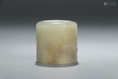 : hetian Bai Yusong MeiWen BanZhiSize: 3 cm high 3.1 cm wide...