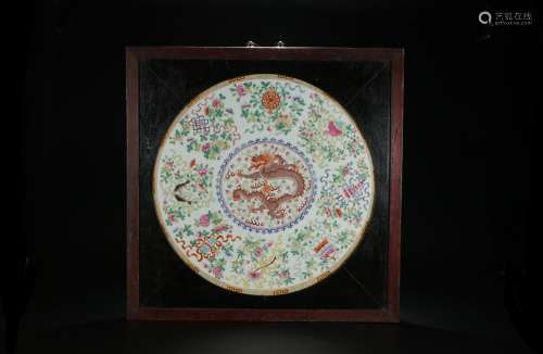 , pastel bound branches sweet dragon porcelain plate wall ha...