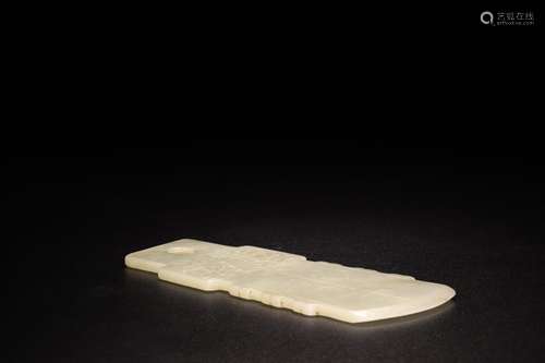 , hotan Bai Yuyu ZhangSize: 5.95 x15.2 x0.5 cm and weighs 11...